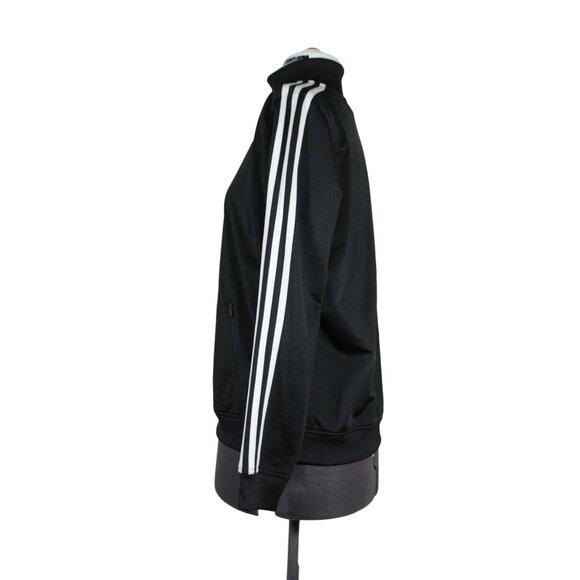 Adidas essentials classic 3-stripe mock neck full zip track warmup jacket L - Picture 2 of 12